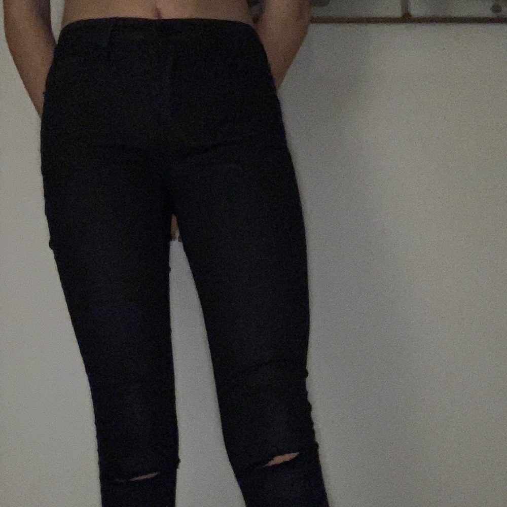 life in progress black ripped skinny jeans